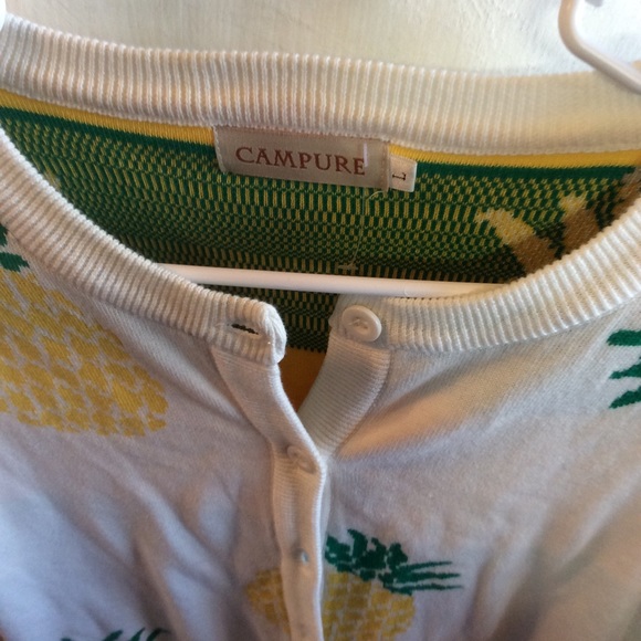 Campure large long sleeve pineapple sweater - Picture 4 of 8